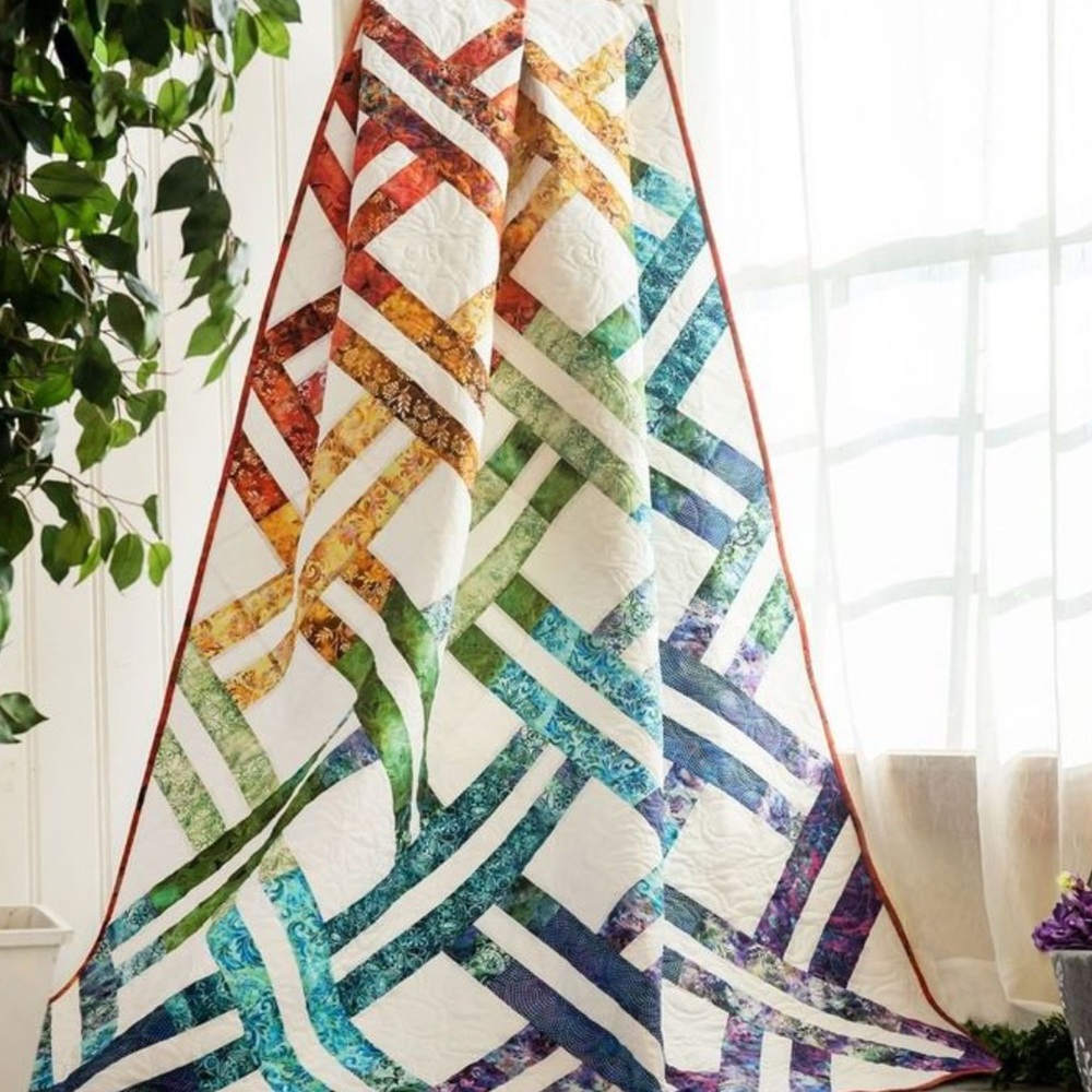 ❣️Multicolor Patchwork Quilt Kit New with pattern